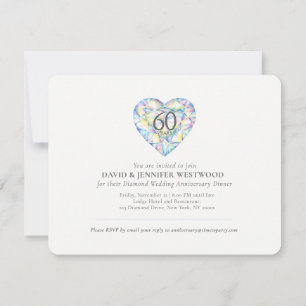 Convites Casamento de diamante amor tão forte coração aquar