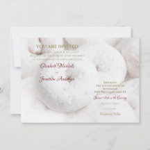 Casamento de Donut com Açúcar em Pó