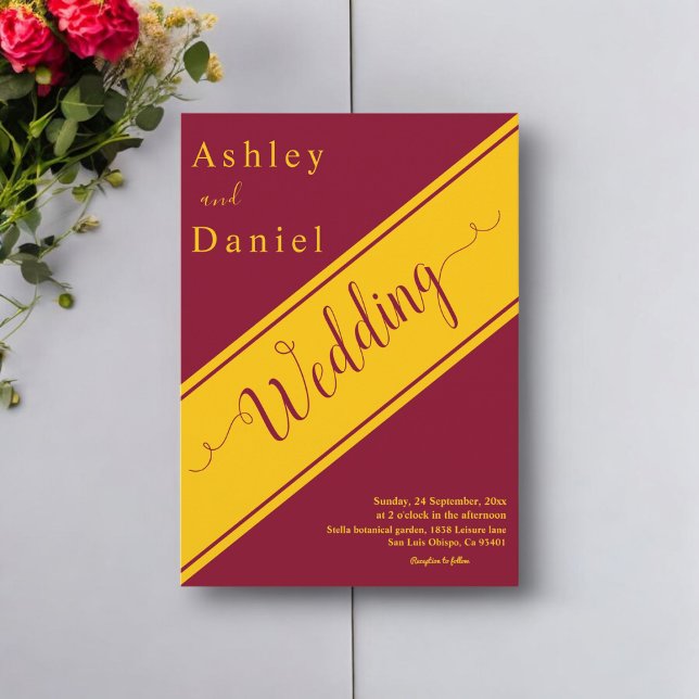 Convites Casamento De Dourado Luxo E Turvo Moderno Elegante (Criador carregado)