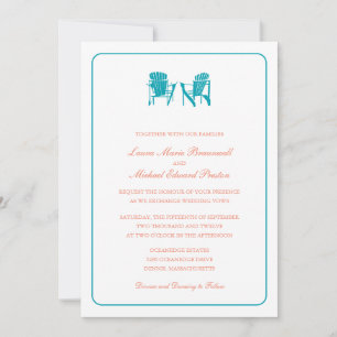 Convites Casamento de duas cátedras Adirondack