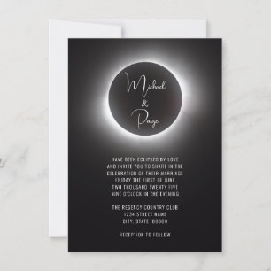 Convites Casamento de Eclipse Solar Total