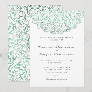 Convites Casamento de Elegace Green Mandala