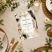 Casamento de Elegância Luxuosa de Gravata Preta