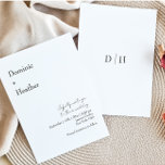 Convites Casamento de Elegância Minimalista CHIC<br><div class="desc">Feita para você!</div>