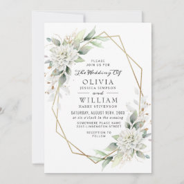 Convites Casamento de Elegante Dusty Blue Watercolor