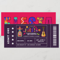 Casamento De Estilo De Bilhete De Fiesta Mexicano 