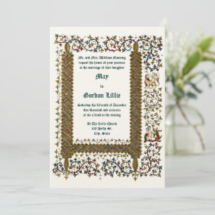 Convites Casamento de Estilo Medieval Era 1843