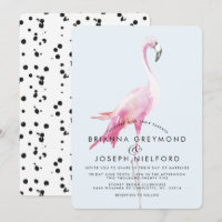 Casamento de Estilo Tropical de Flamingo Rosa