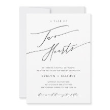 Casamento de Eterno Branco e Preto Simples Moderno