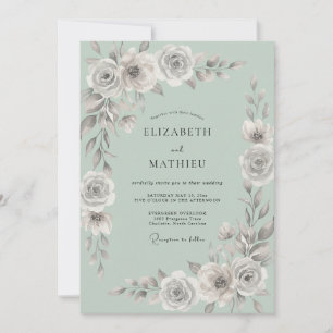 Convites Casamento de Eucalipto com Folhagem Prateada Seafo