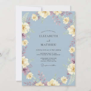 Convites Casamento de Eucalipto Folhagem Creme Marfim Ardós