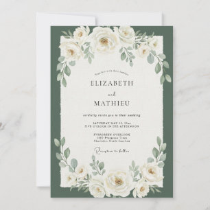 Convites Casamento de Eucalipto Folhagem Persistente