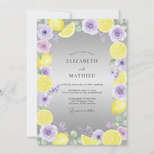 Convites Casamento de Eucalipto Fruta Limão Âmexis