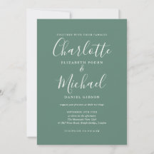 Casamento de Eucalipto Verde Elegante Assinatura S