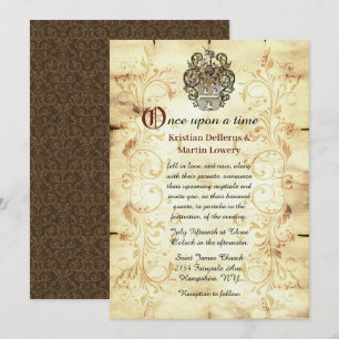 Convites Casamento de Fairytale Unicorn Crest