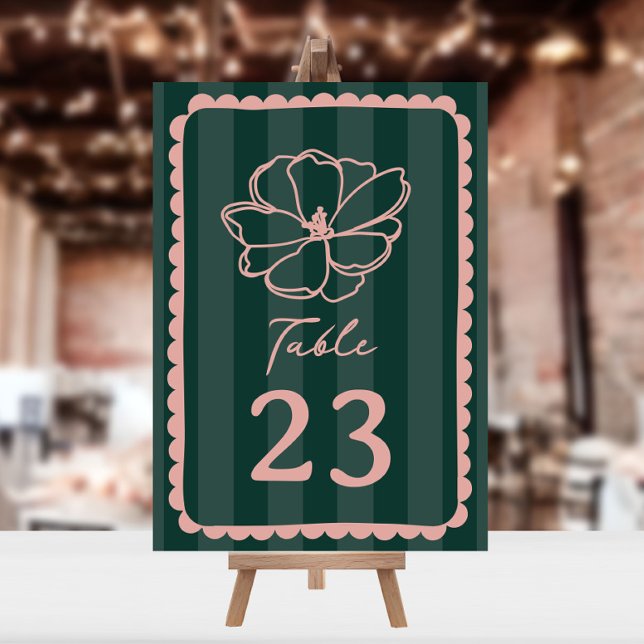 Convites Casamento de faixa verde da Flor (Criador carregado)