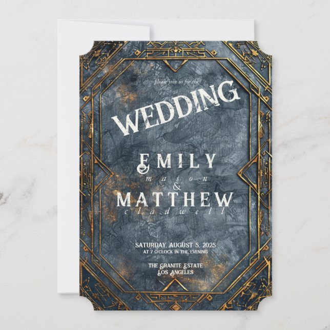 Convites Casamento de Fantasia de Splendor Anão (Frente)