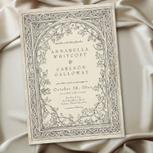 Casamento de Fantasia Medieval Vintage com Gravura