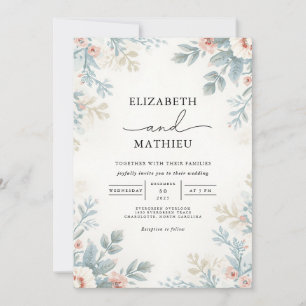 Convites Casamento De Farinha Botânica De Molho