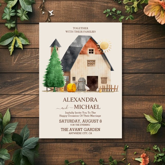 Convites Casamento de Fazendas rustica (Criador carregado)