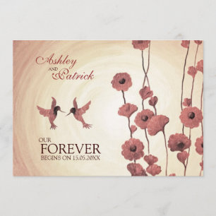 Convites Casamento de Febres Pintadas e Febres Vermelhas