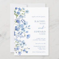 Casamento de Feijão Azul Elegante