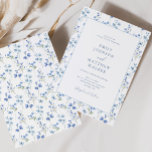 Convites Casamento de Feijão Azul Elegante<br><div class="desc">Você nunca viu elegância assim: nosso Elegante Convidado de Casamento de Flor Azul Elegante. Inspirado pela delicada beleza das flores silvestres dançando na brisa, esse convite capta a essência do romance e da sofisticação. A matiz azul suave e empoeirada dá o tom para uma celebração de eterno, enquanto a intrincada...</div>