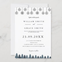 Casamento de flocos de neve da Wonderland Winter