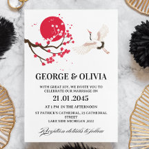 Casamento de Flor de Cerejeira Japonesa no Estilo 
