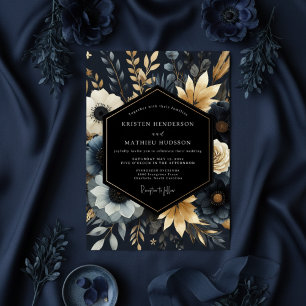 Convites Casamento de Flora Botânica Naval