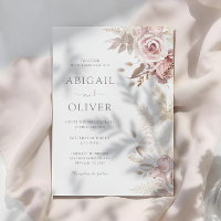 Casamento de Florais de Blush Moderno e Gordo