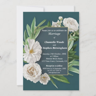 Convites Casamento de Flores Brancas