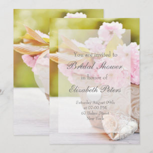 Convites Casamento de Flores Cor-de-Rosa de Cerejeira