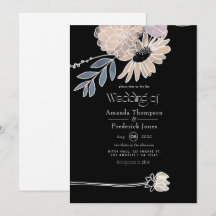 Casamento de Flores de Aquarela Moderna