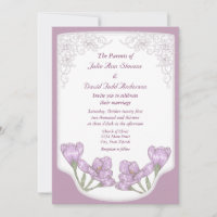 Casamento de Flores de Crocus Púrpura Springtime