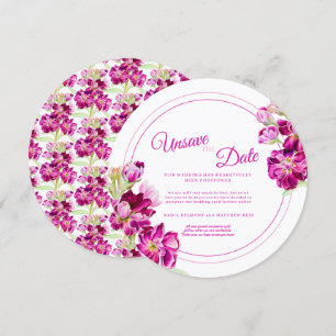 Convites Casamento de flores de estoque rosa sem salvar a d