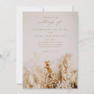 Convites Casamento de flores de outono boho