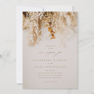 Convites Casamento de Flores de Outono Boho