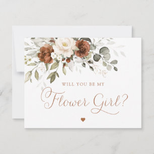 Convites Casamento de Flores de Rust Cream Greenery