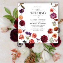 Casamento de Flores Laranja Queimadas do Jardim de