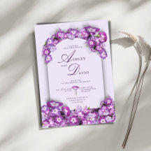 Casamento de Flores Lilac Roxo Russo Moderno
