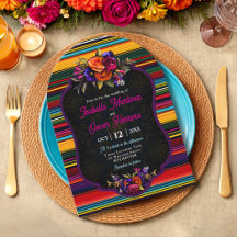 Casamento de flores mexicanas elegantes