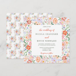 Convites Casamento de Flores primavera
