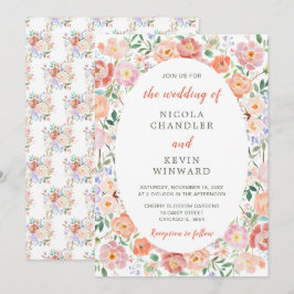 Convites Casamento de Flores primavera
