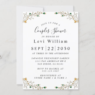 Convites Casamento De Flores Selvagens ,Boho Floral Chá de 