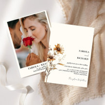 Casamento de Flores Selvagens de Monograma Quiméri