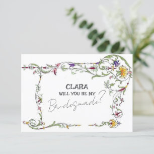 Convites Casamento de Flores Selvagens País Russo Pontes