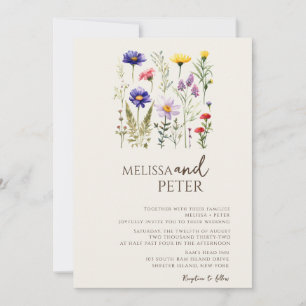 Convites Casamento de Flores Silvestres