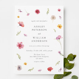 Convites Casamento de Flores Silvestres 