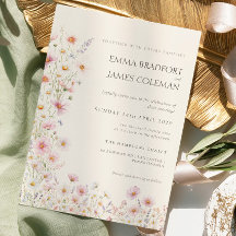 Casamento de Flores Silvestres Boêmio Caprichoso